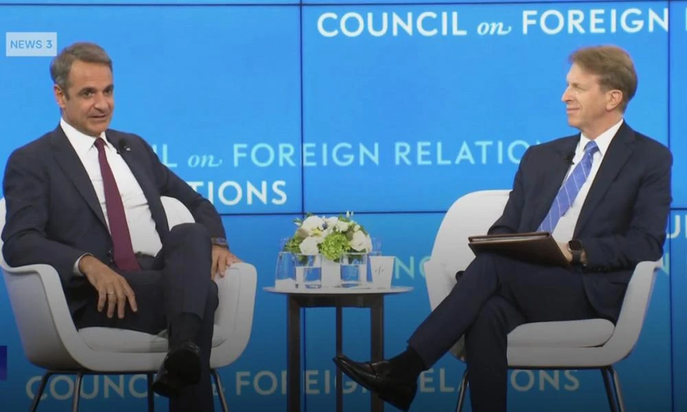 Μητσοτάκης στο Council of Foreign Relations: Δεν είναι εποικοδομητική η στάση της Βόρειας Μακεδονίας - Τι είπε για τα ελληνοτουρκικά